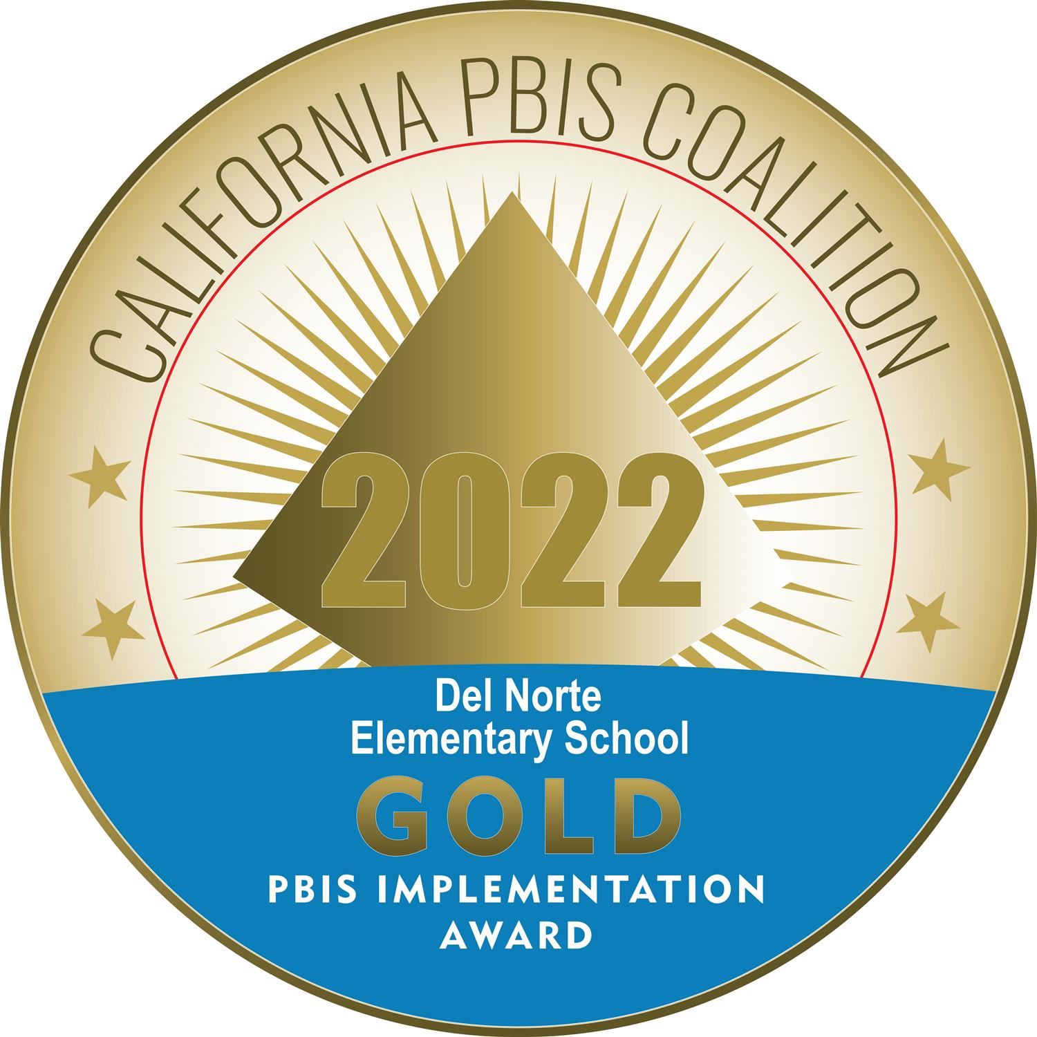 California PBIS Gold Award Logo